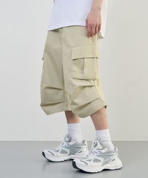 파라슈트 버뮤다 코튼 카고팬츠 [BEIGE]
