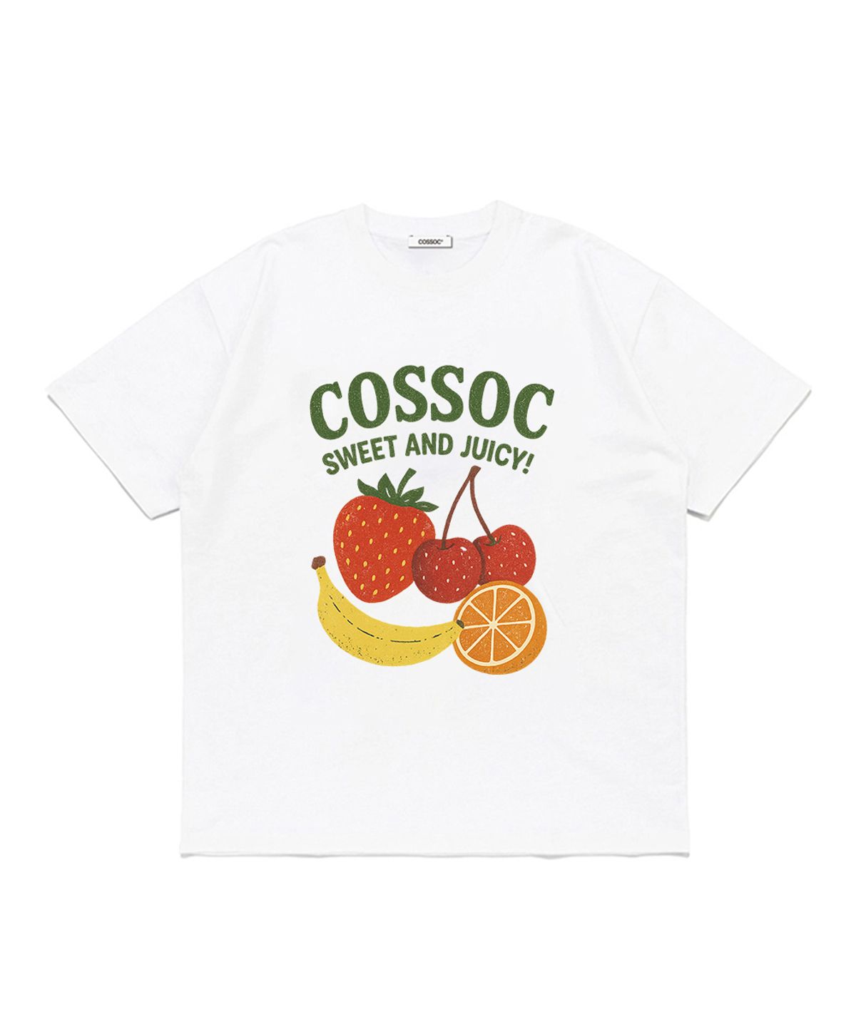 코소(COSO) 후르츠 반팔 티셔츠 (WHITE)