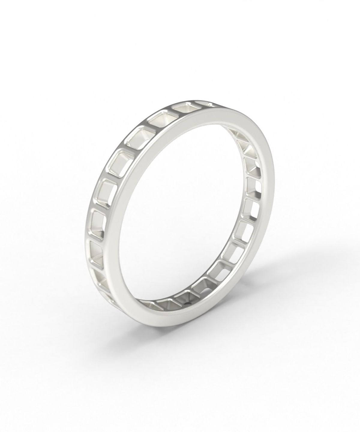 르네오브제(RENEOBJET) BAS  SQUARE RING  [925 STERLING SILVER] 스퀘어링 반지
