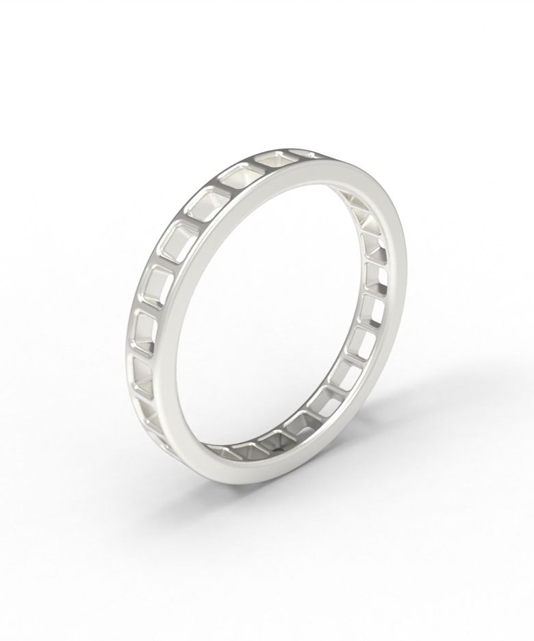 BAS  SQUARE RING  [925 STERLING SILVER] 스퀘어링 반지