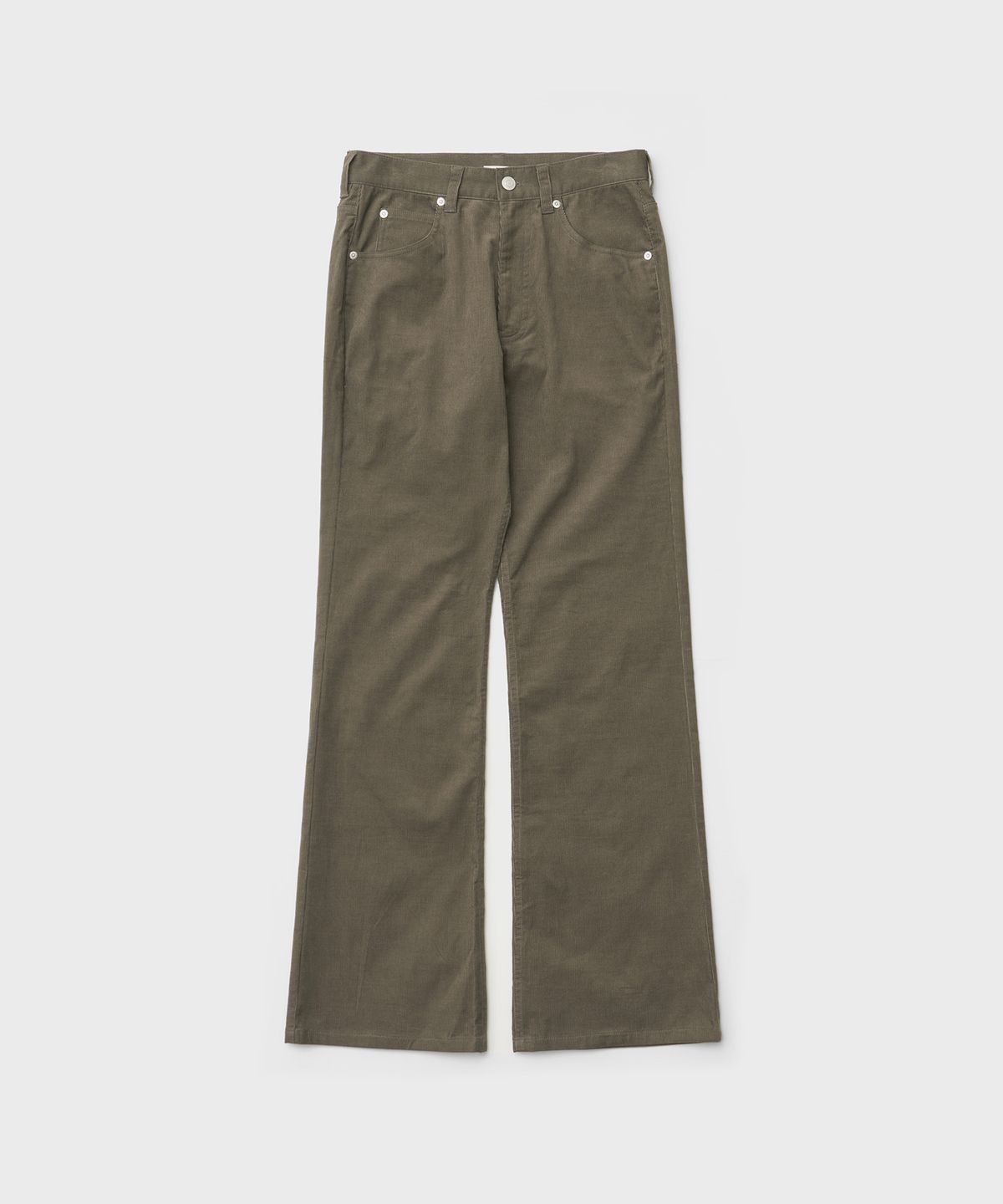어나더오피스 우먼(ANOTHER OFFICE WOMEN) w. Light Corduroy Bootcut Pants (Olive Gray)