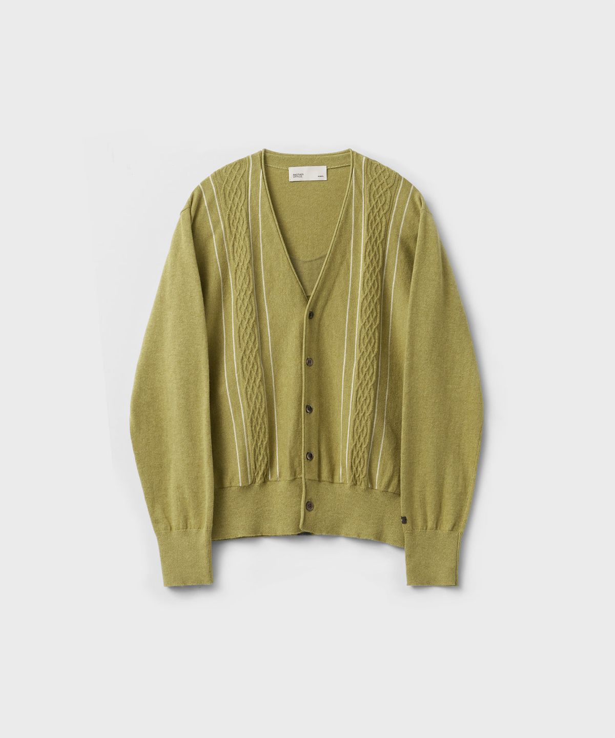 어나더오피스 우먼(ANOTHER OFFICE WOMEN) w. Homage V-neck Cardigan (Moss)