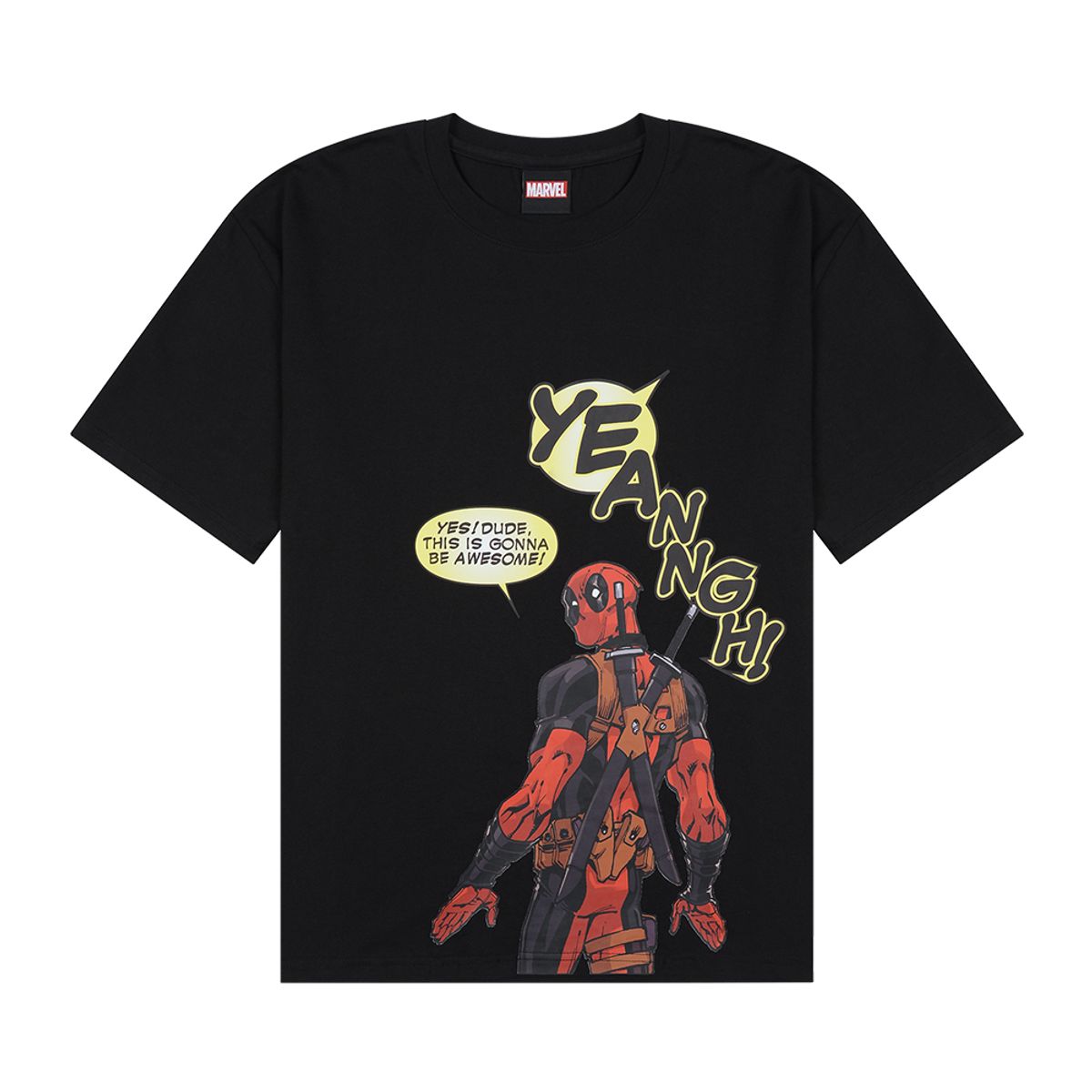 마블컬렉션(MARVELCOLLECTION) [MCS] 데드풀 Deadpool: Standing  티셔츠 (BLACK)