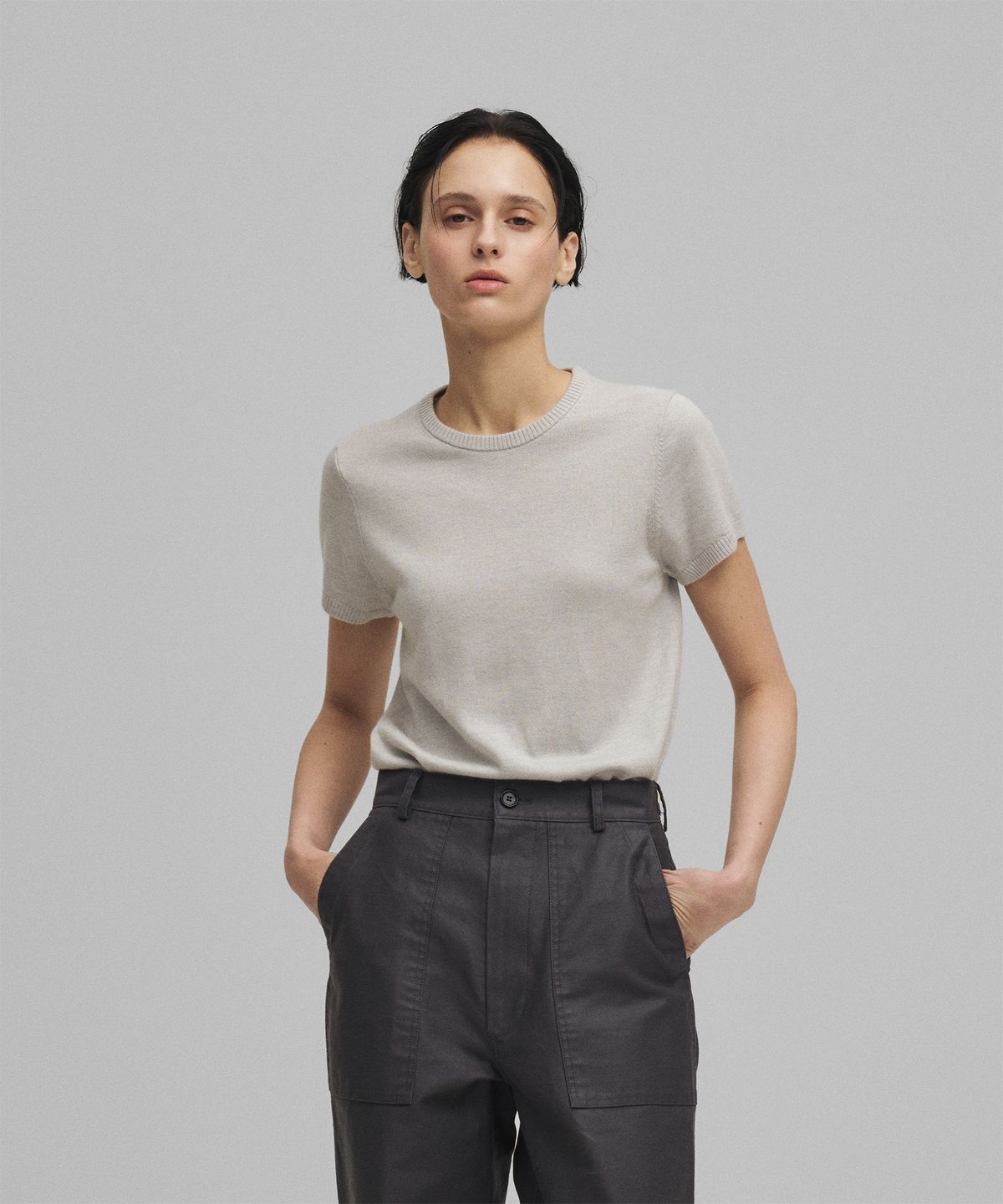 어나더오피스 우먼(ANOTHER OFFICE WOMEN) w. OrdinaryPullover(Silver)