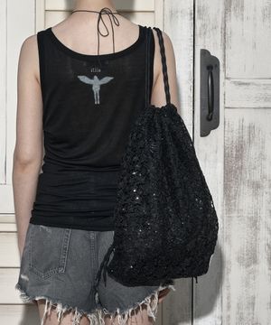 Black Star lace stringbag