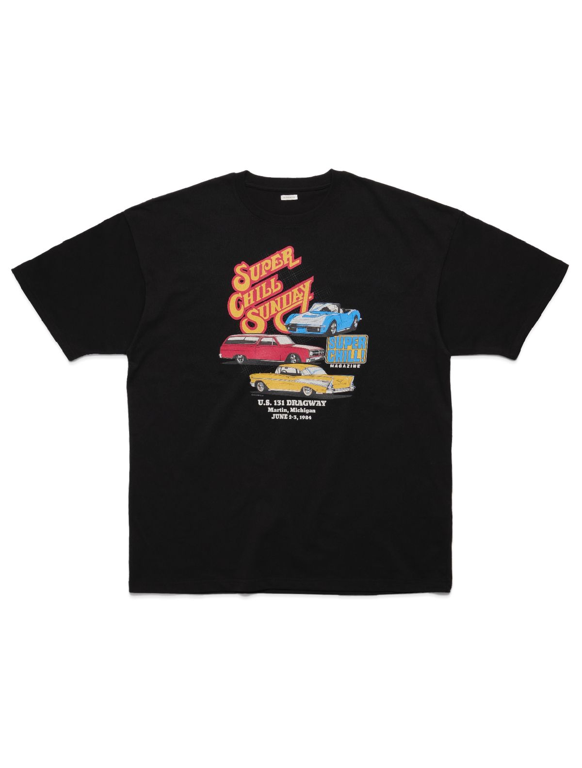 본로우(BONRROW) Chill Sunday Tee_bk
