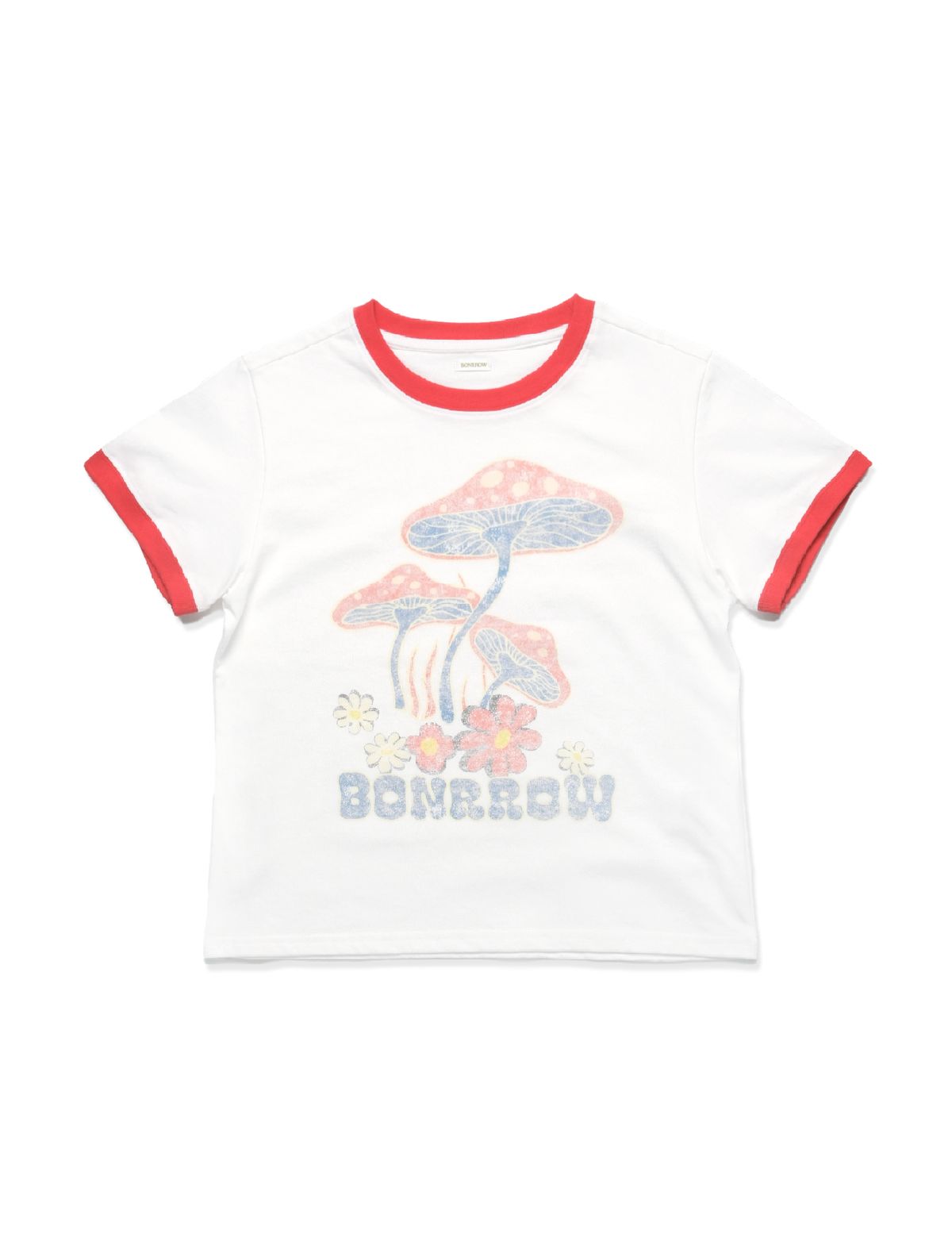 본로우(BONRROW) Crop Mushroom Tee
