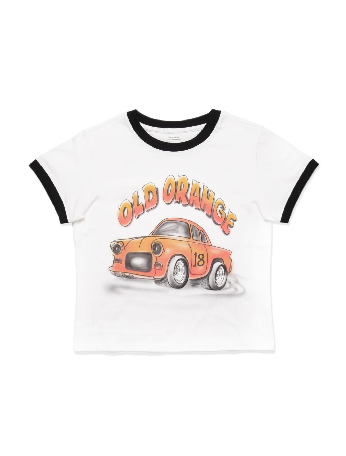 본로우(BONRROW) Crop Old Orange Tee