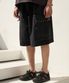 데님 포켓 핫피스 버뮤다팬츠(흑청)