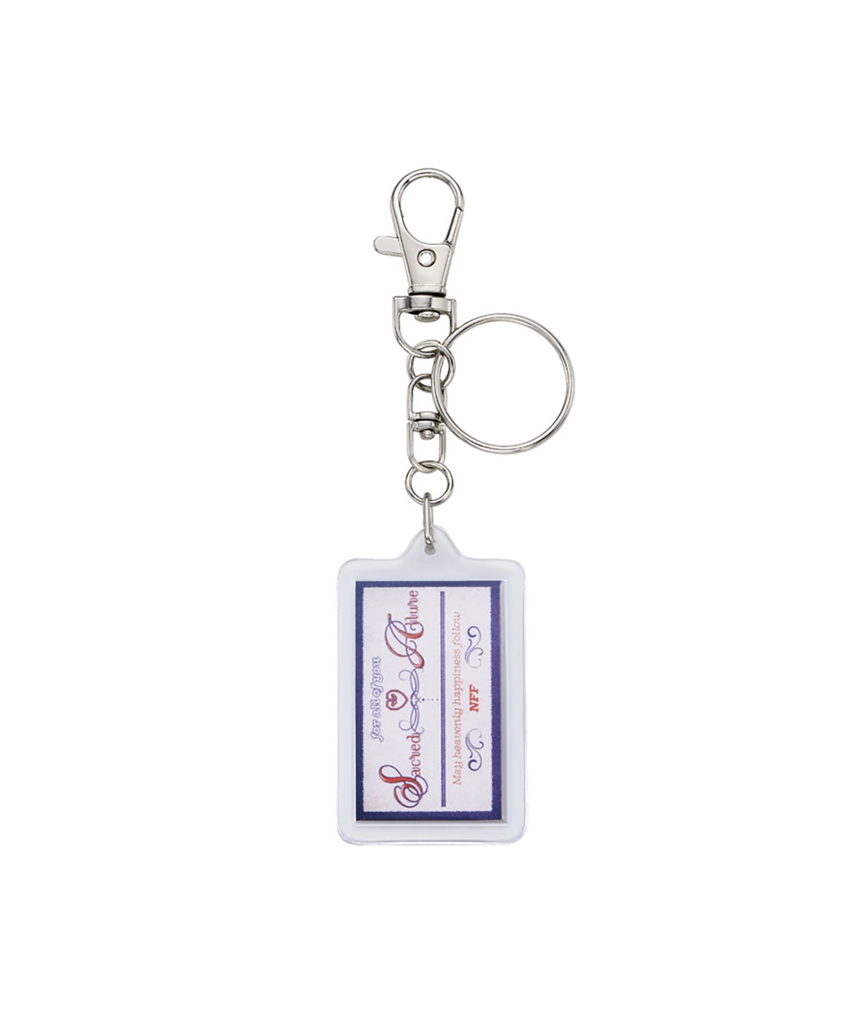 엔프프(NFF) happiness keyring-white