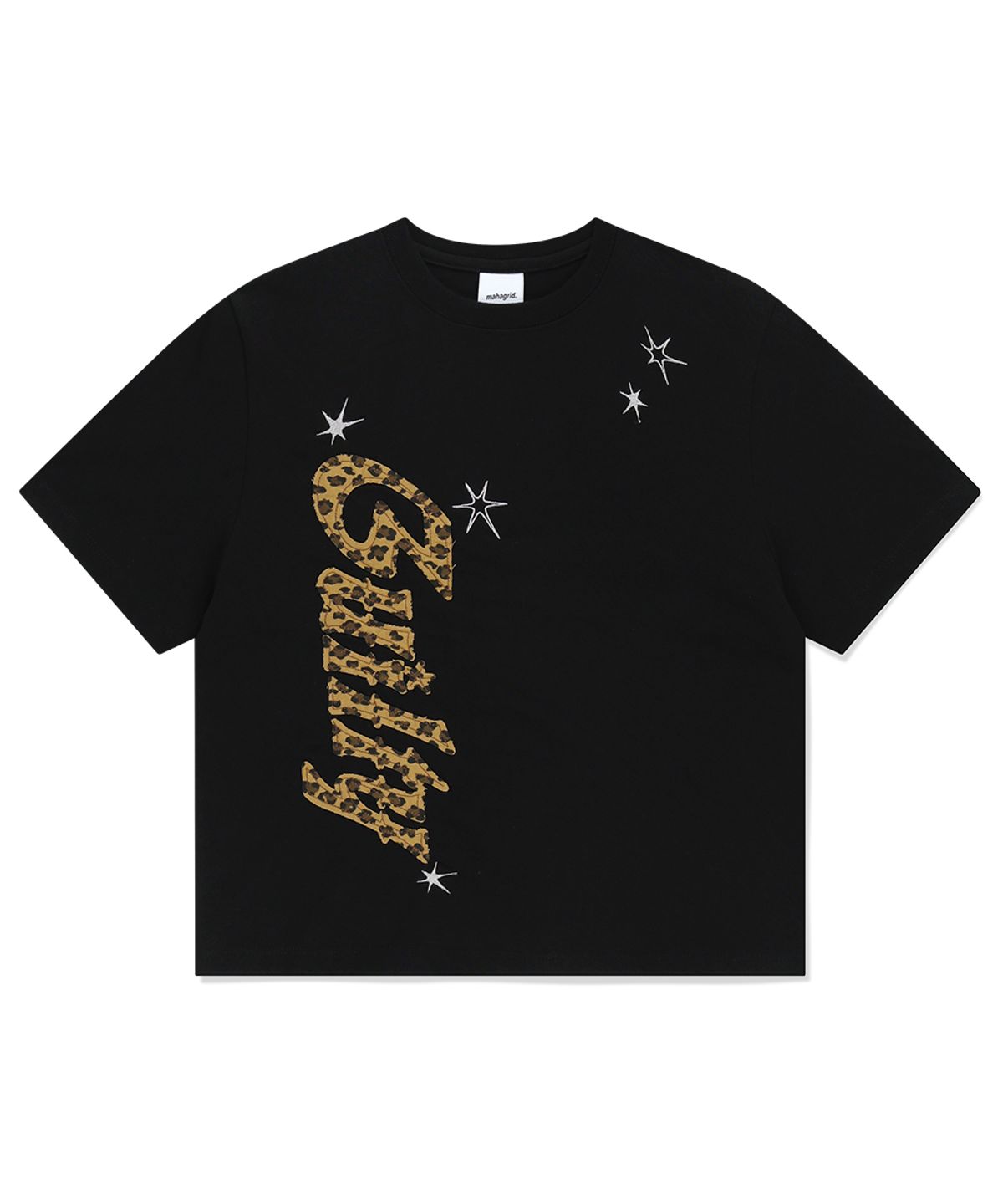 마하그리드(MAHAGRID) GUILTY APPLIQUE TEE BLACK(MG2FMFT516A)