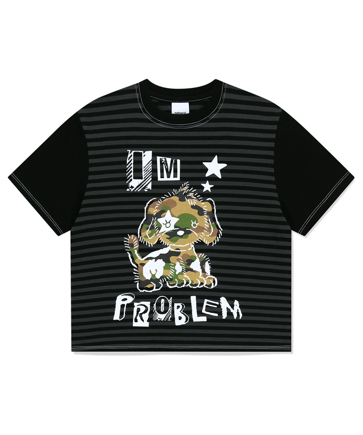 마하그리드(MAHAGRID) PROBLEM DOG TEE BLACK(MG2FMFT517A)