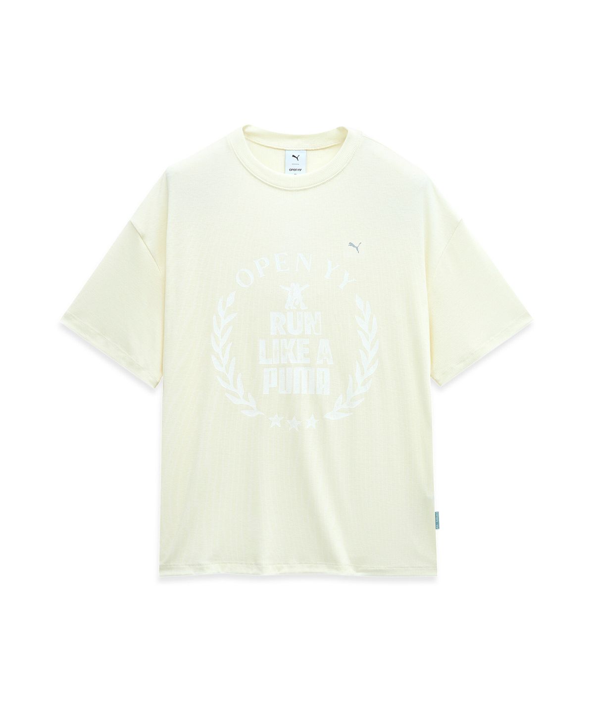 푸마(PUMA) 푸마 x OPEN YY 하프 슬리브 탑 - 피지라이트 / 950523-05