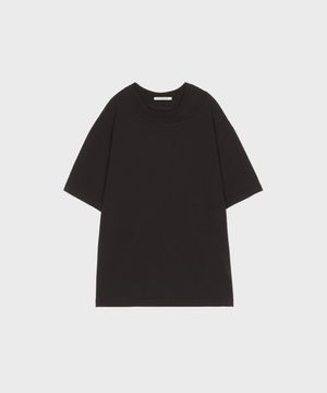 DOUBLE NECK T-SHIRTS DARK BROWN