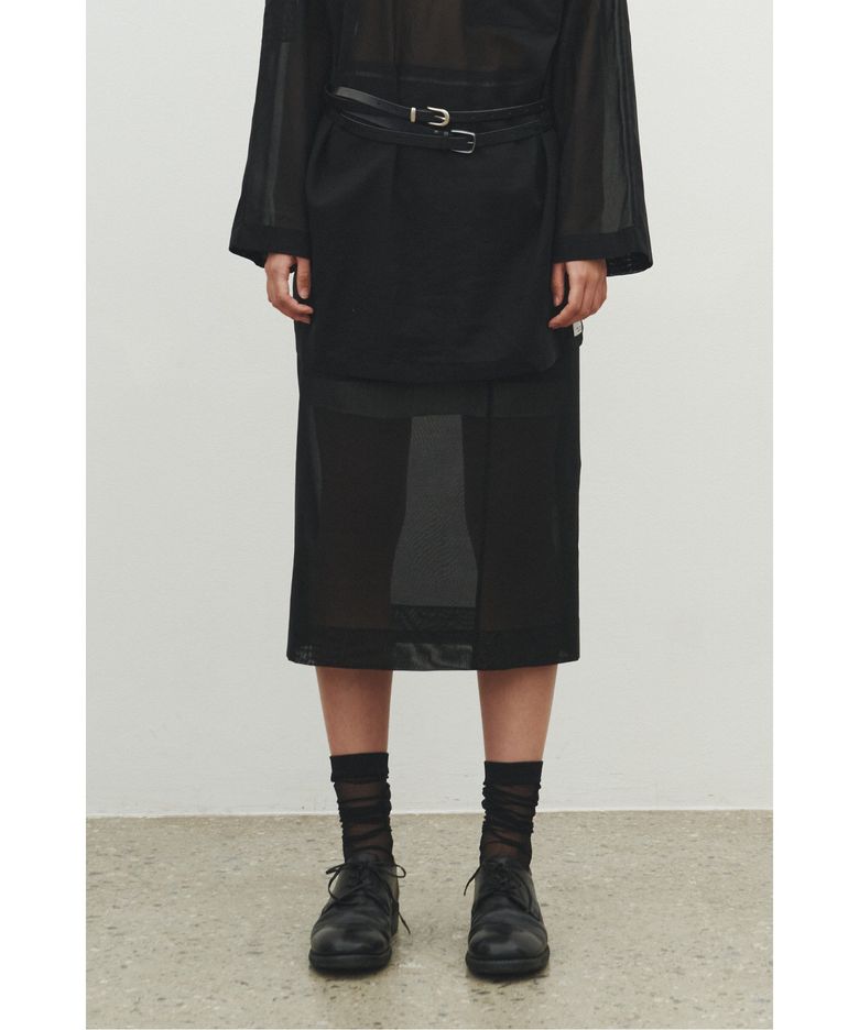 Layered Lining Sheer Skirt_RQKAS25542BKX