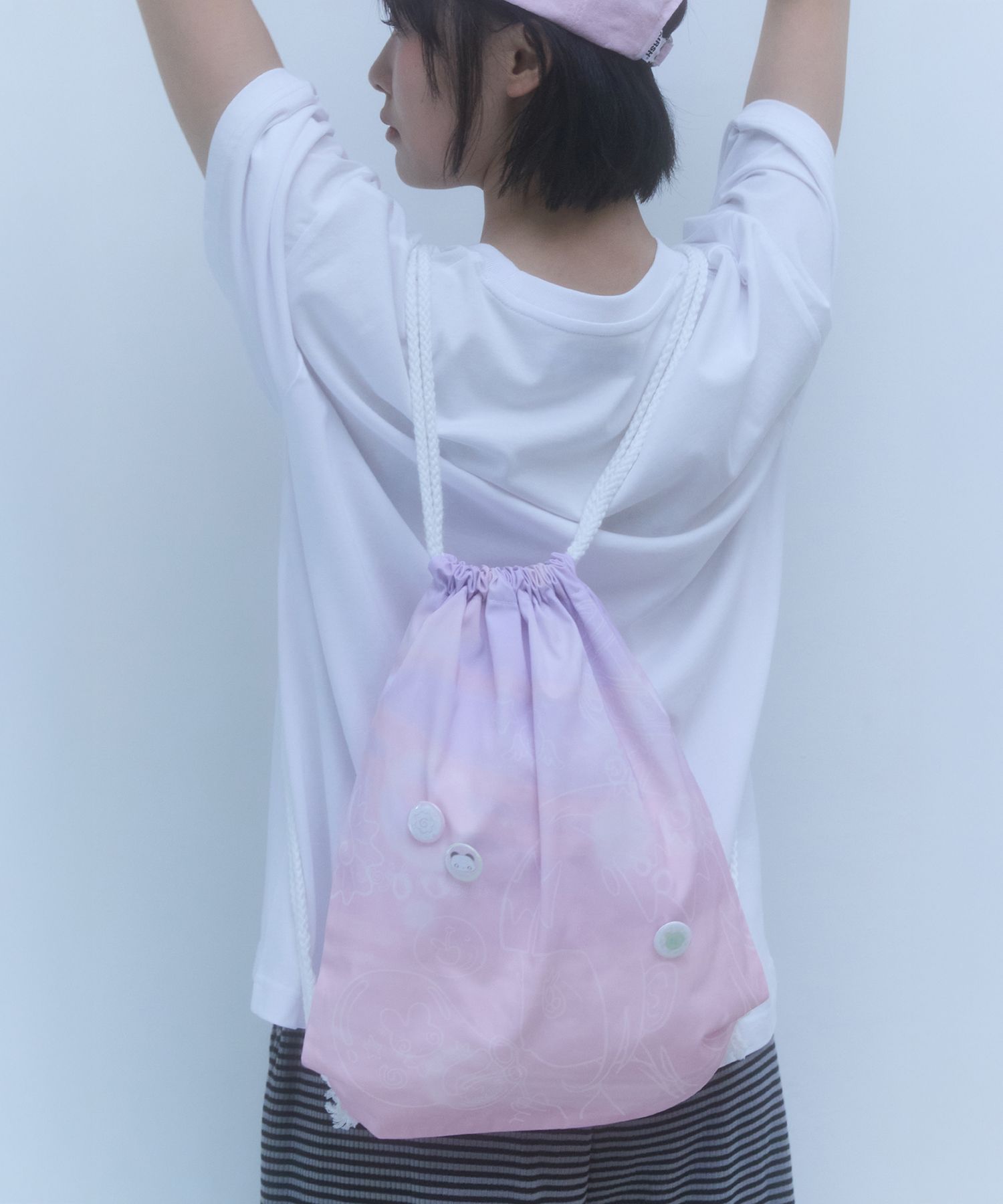 MUSINSA | KIRSH Kirsh x Sun One Bird Full Print Gym Sack [Pink]