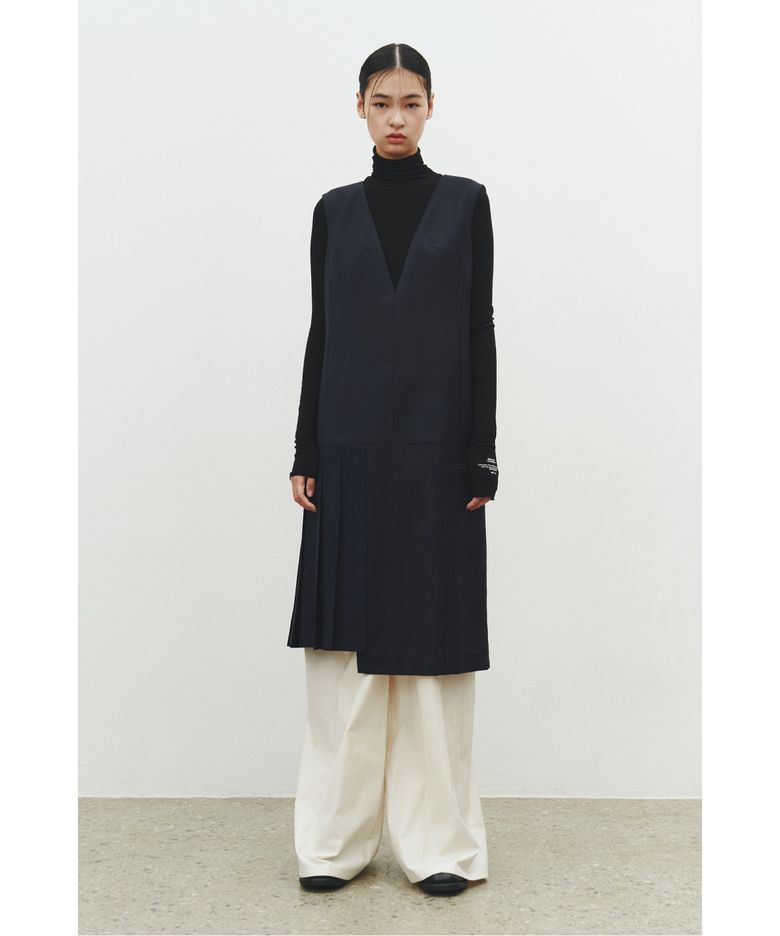 V-neck Back Open Dress_RQDAS25568NYX