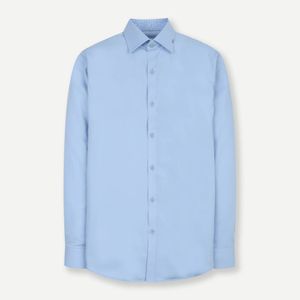 슬림핏 카라 커프스 자수 솔리드 셔츠 블루 YJESUS534BL