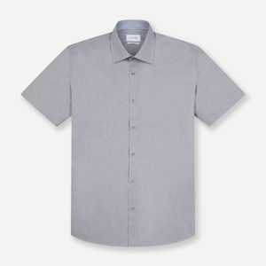 카치온 구김적은 배색 라이트 슬림 셔츠 그레이 YJEMIS444GY