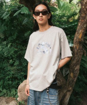 차일드후드 그래픽 티셔츠 (그레이)