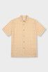 체크패턴 깅엄 반팔셔츠 오렌지 BN4MBA683OR