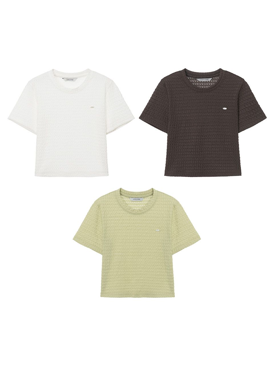 MUSINSA | LOEUVRE Wrinkle Basic T-shirt SW5ME299_3color
