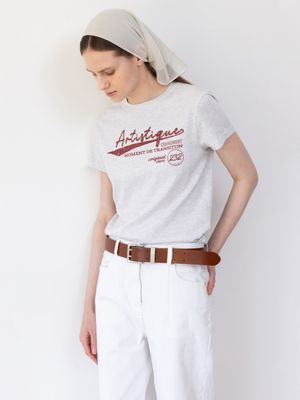 Artistique Print Slim T-shirt SW5ME288_2color