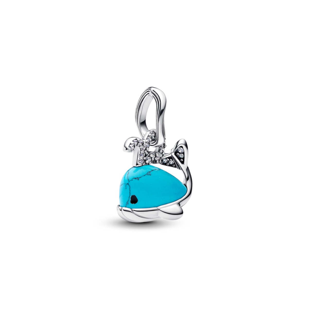 판도라(PANDORA) 터쿼이즈 컬러드 웨일 댕글 참 793822C01