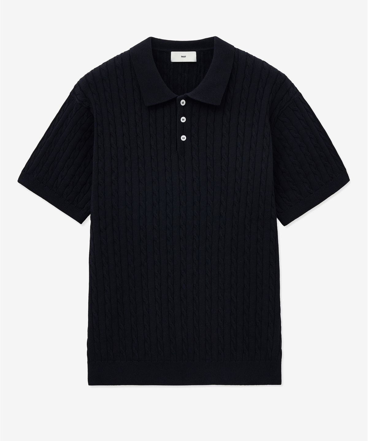티엔지티(TNGT) Cable Polo Knit Top (Navy) TNSW5E206N2
