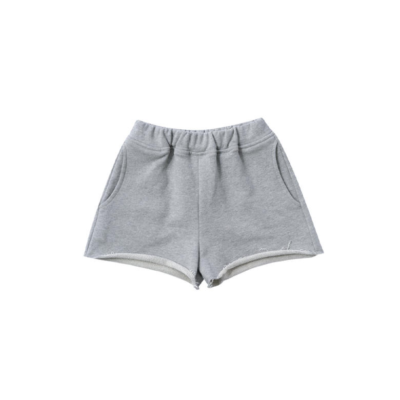 DODO BASIC Simpler Sweatpants for Girls ( Melange Grey )_ 여아용 여름 반바지