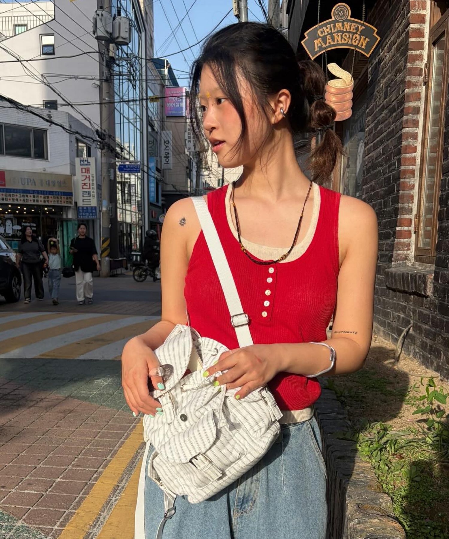 MUSINSA公式 | LOTSYOU lotsyou_Nostalgia Backpack Stripe