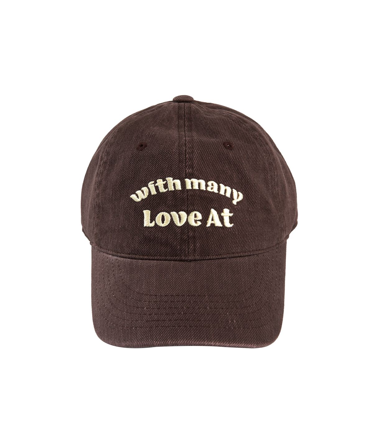 라츠유(LOTSYOU) lotsyou_With Many Love Ball Cap Brown