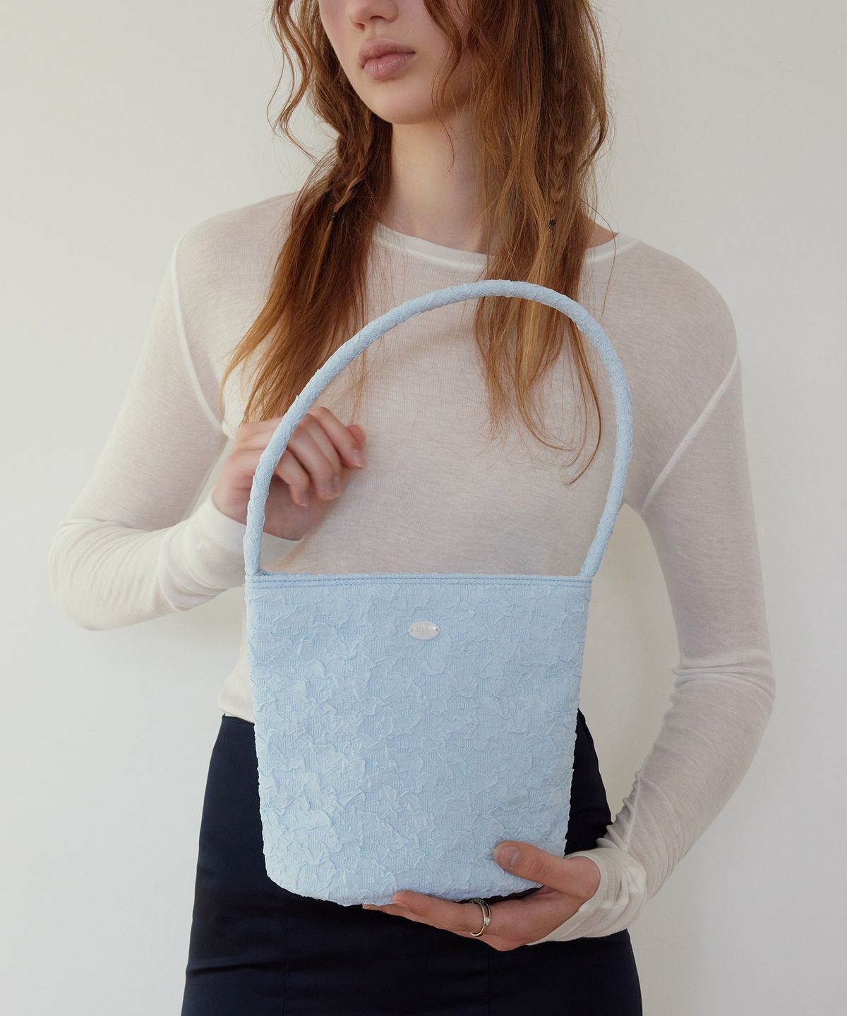 무쿠앤에보니(MUCU AND EBONY) Shu Shu Bag _ Light Blue