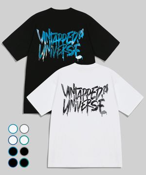유니버스 페인트 플로우 레터링 오버핏 티셔츠 8 COLOR