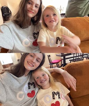 [ADULT] 꼬모 아플리케 티셔츠_멜란지