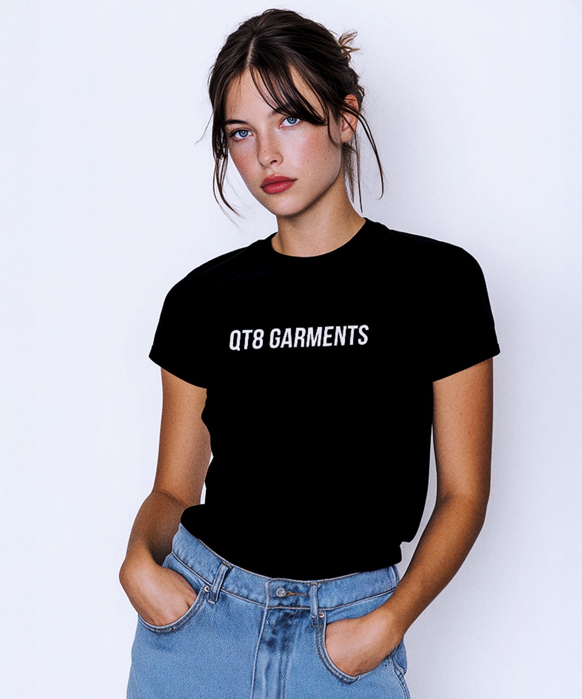 큐티에잇 가먼츠(QT8 GARMENTS) OC OG Logo W Tee (Black)
