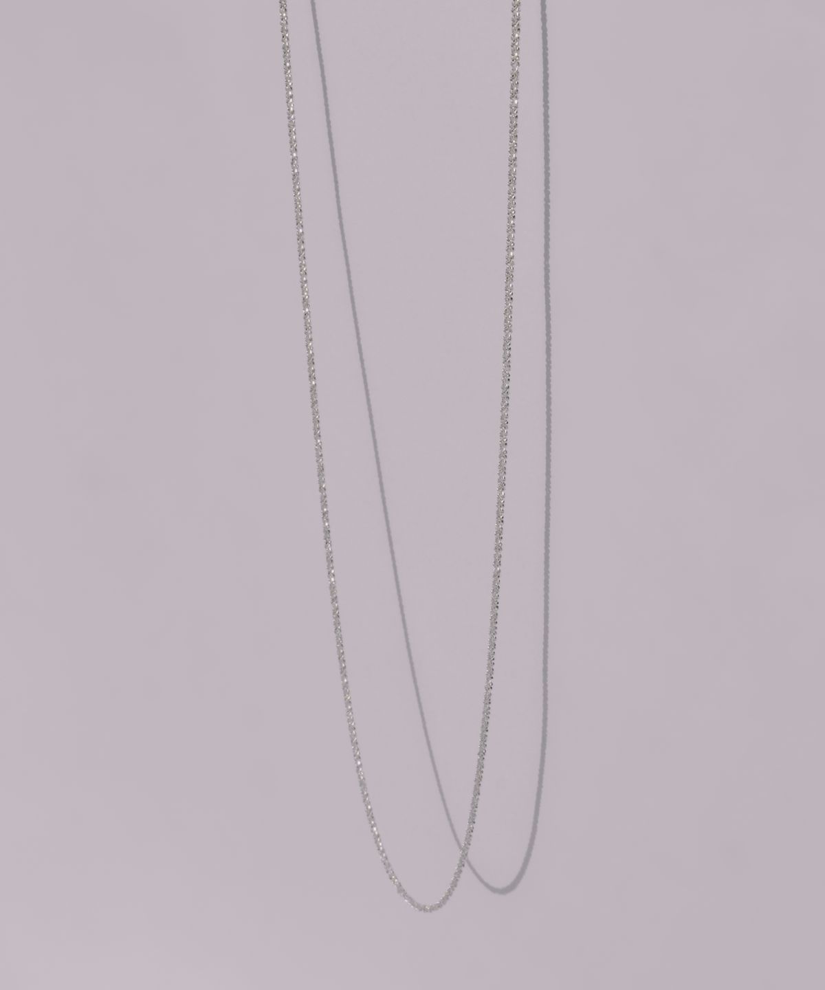 포스트루드(POSTLUDE) [SILVER] SOFT SHINE LONG CHAIN NECKLACE (SLIM)
