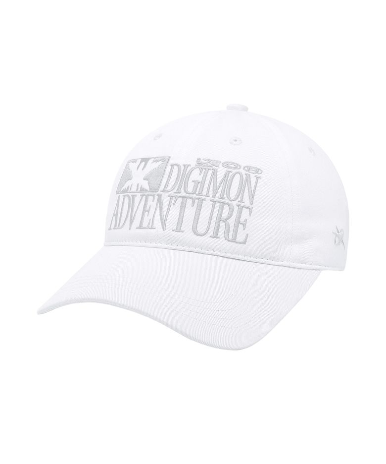[디지몬 어드벤처] Embroidery Ballcap - WHITE