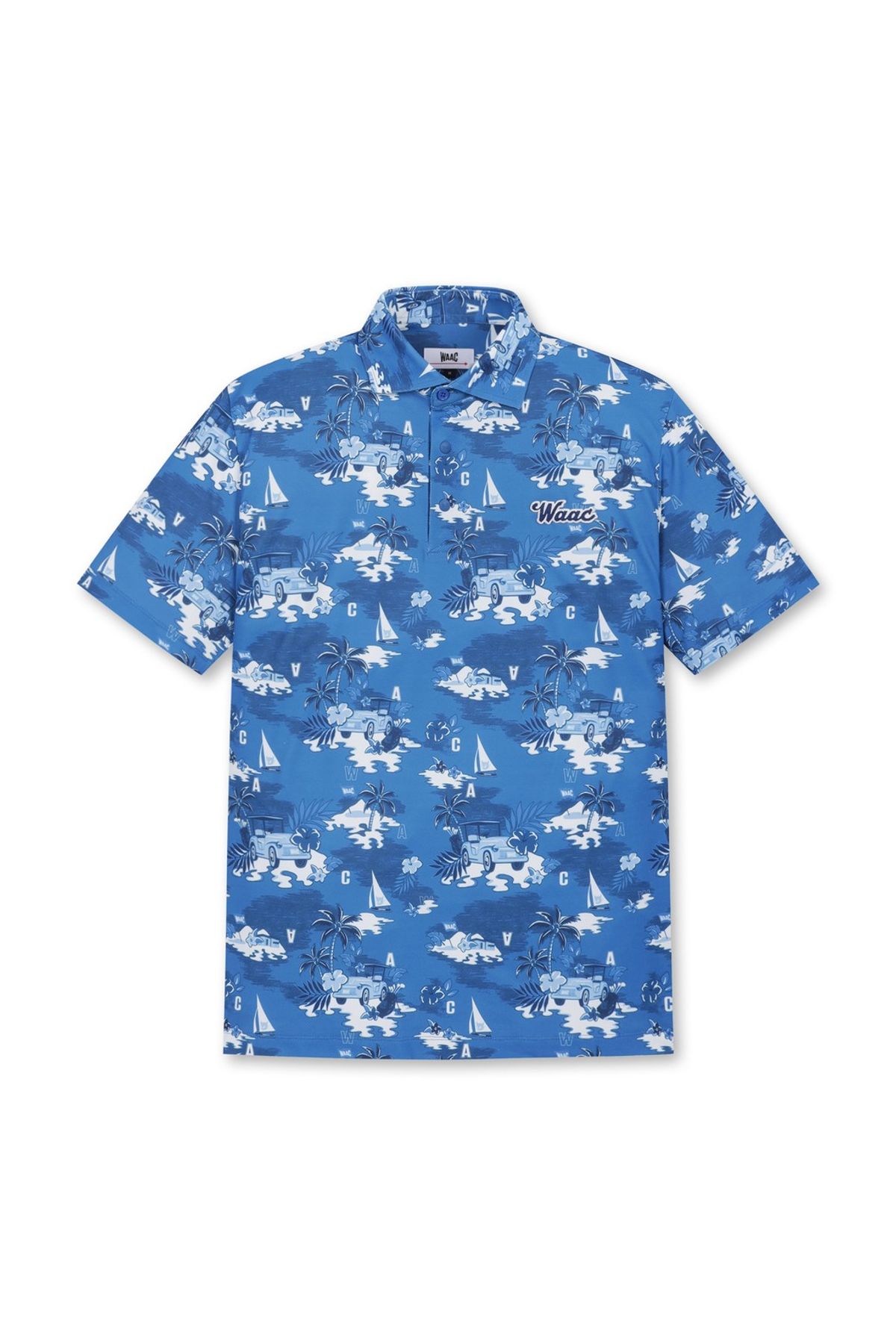 왁(WAAC) Men Patterned SS Polo_WMTCM25301NYX