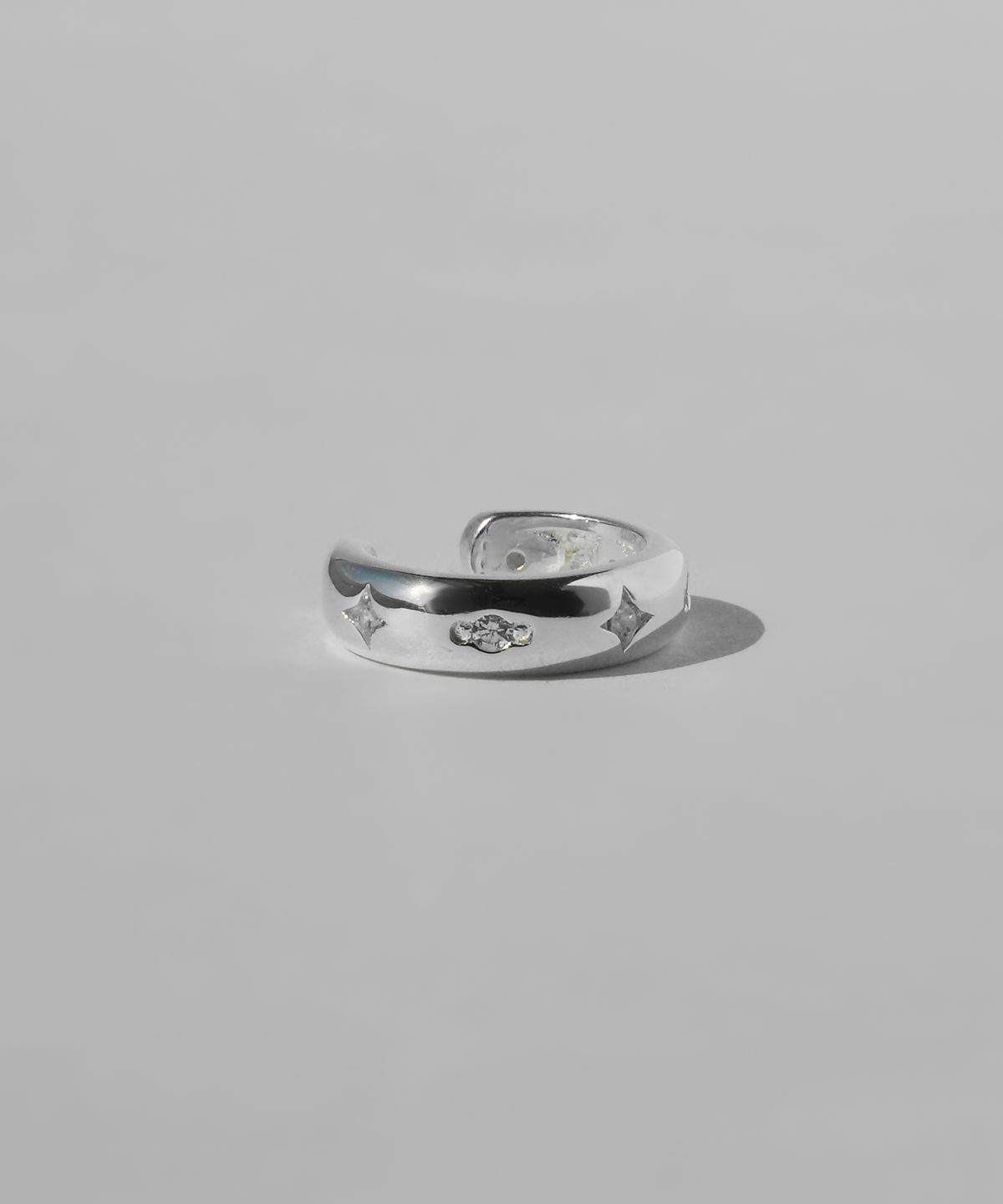 포스트루드(POSTLUDE) [SILVER] STAR SET LINE EARCUFF