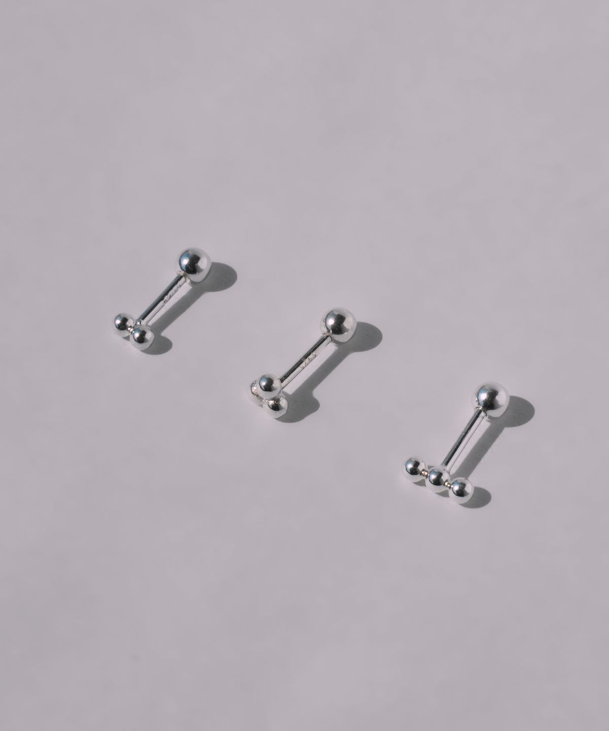 포스트루드(POSTLUDE) [SILVER] MINI BALL SET PIERCING (3 TYPE)