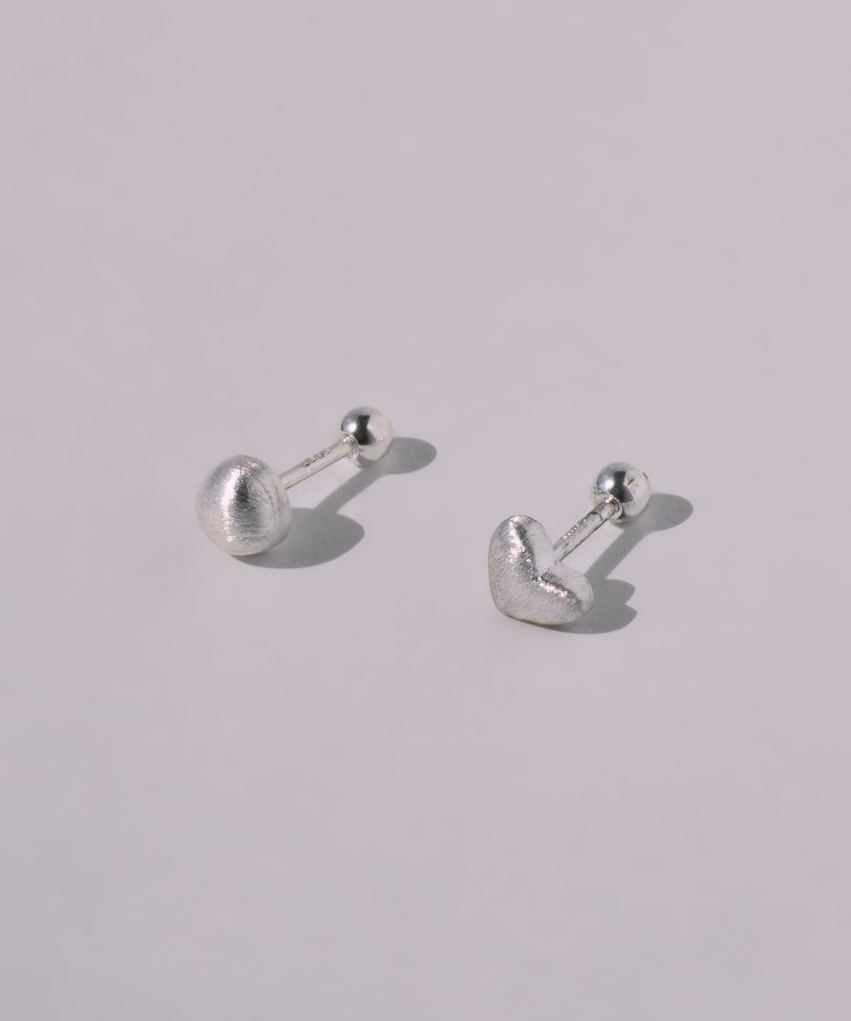 포스트루드(POSTLUDE) [SILVER] MATTE VOLUME PIERCING (2 TYPE)