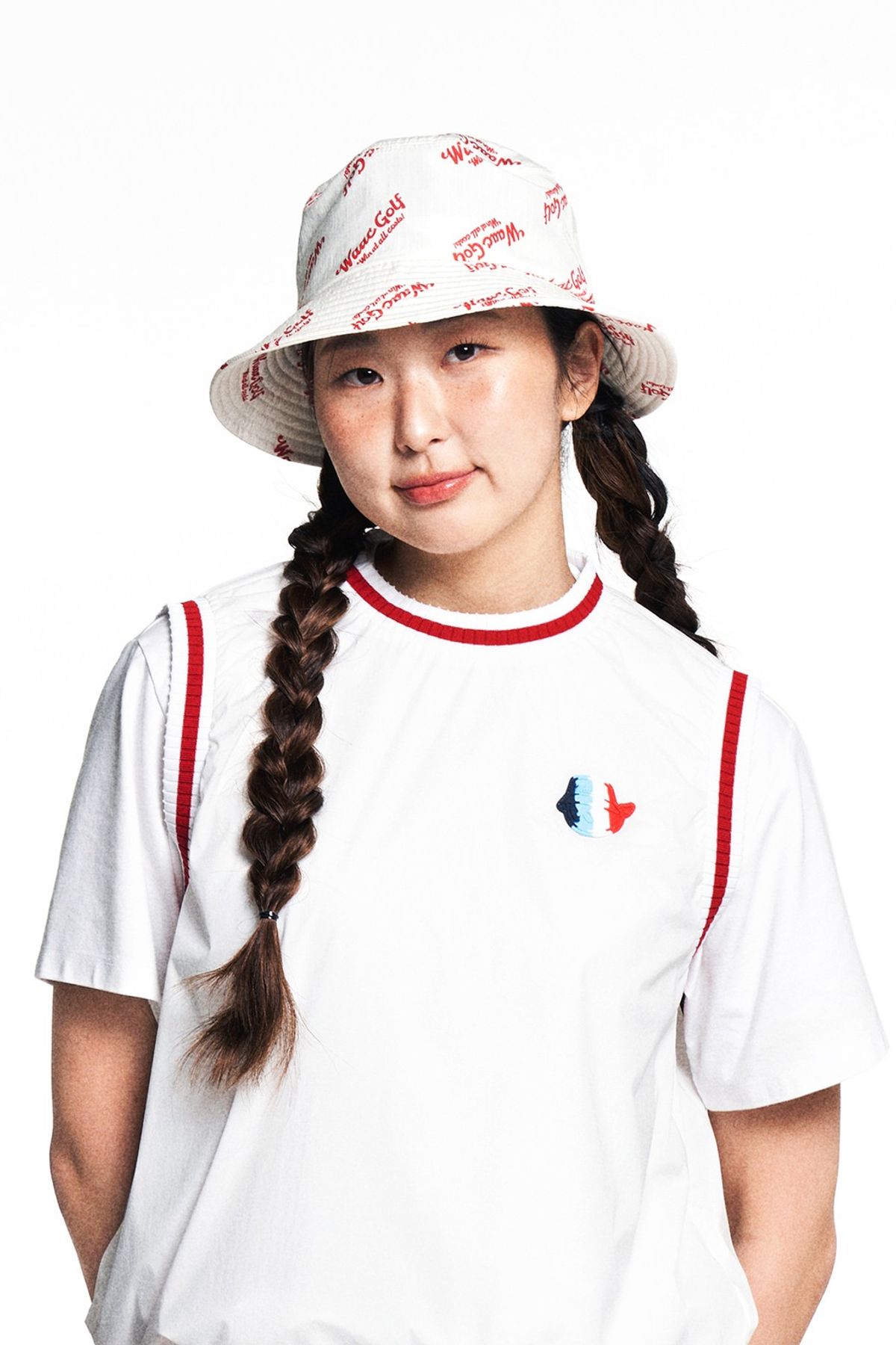왁(WAAC) Pattern Bucket Hat_WGRCX25217IVX