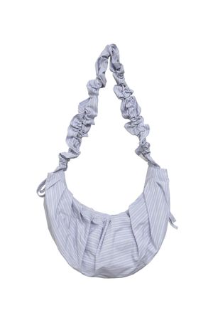 25 S/S 코코 스트라이프 주름 숄더백