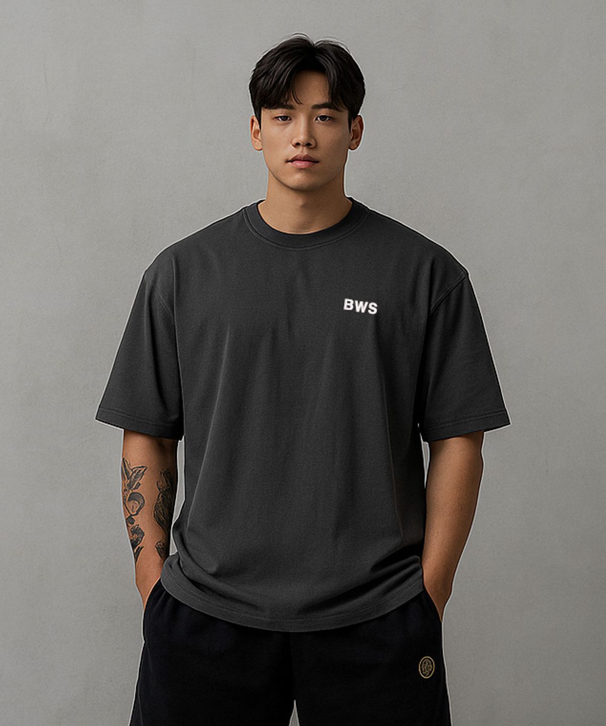 바벨웍스(BARBELLWORKS) 헤비웨이트 코튼 피그먼트 오버핏
