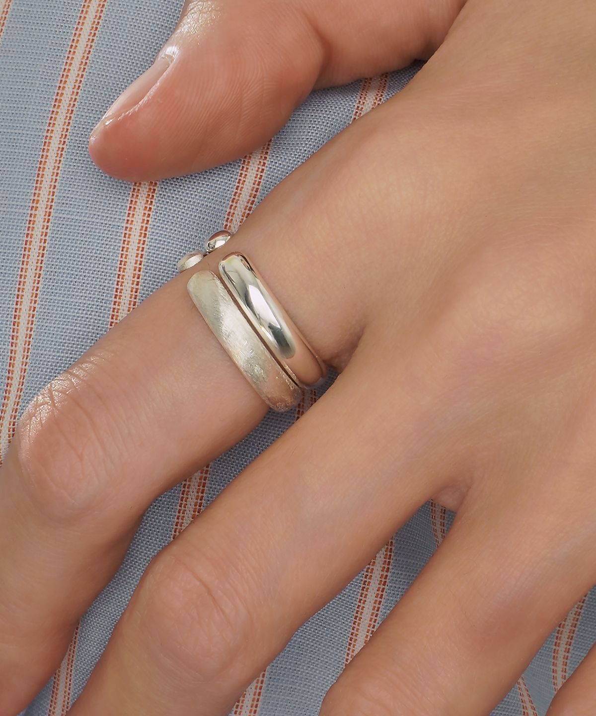 포스트루드(POSTLUDE) [SILVER] ROUND OPEN RING (2 TYPE)