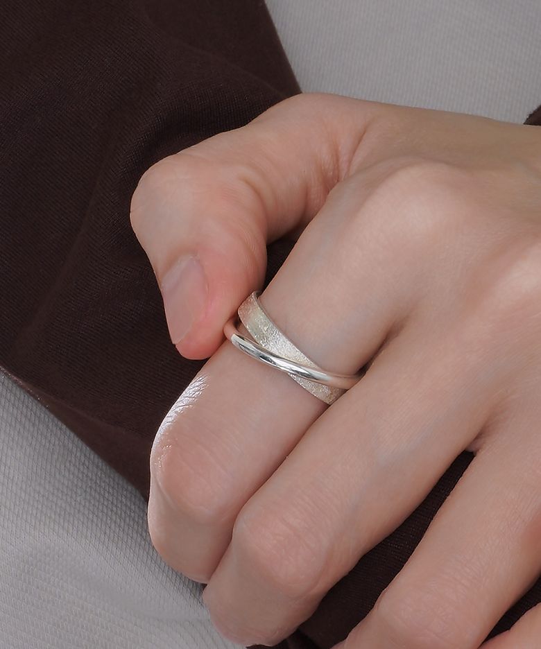 [SILVER] DOUBLE TWIST RING