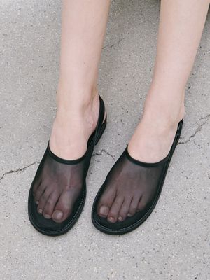 BPS25001 글러브 메쉬 슬링백 로퍼 / 2COLORS