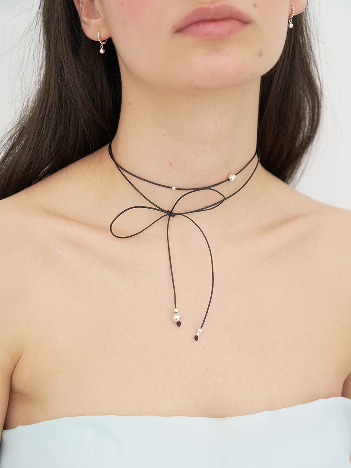 스틸 인스턴트(STILL INSTANT) Sea Bubble Leather Necklace