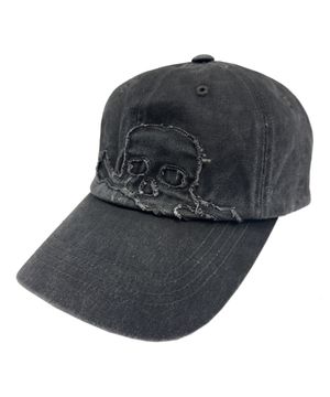 스컬 워시드 볼 캡 [챠콜]